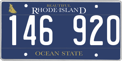 RI license plate 146920