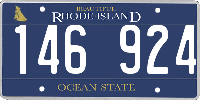 RI license plate 146924
