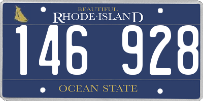RI license plate 146928