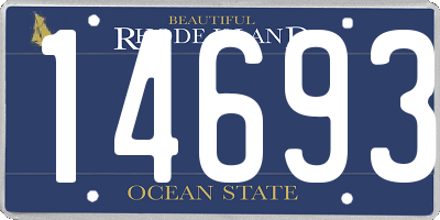 RI license plate 14693