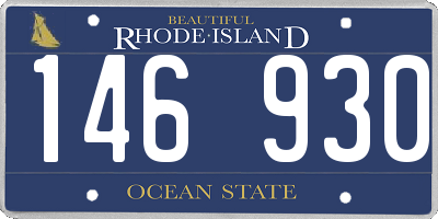 RI license plate 146930