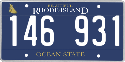 RI license plate 146931