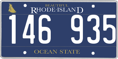 RI license plate 146935