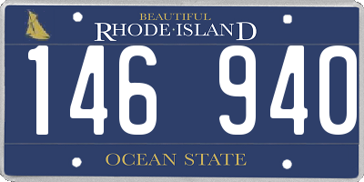 RI license plate 146940