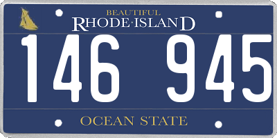 RI license plate 146945