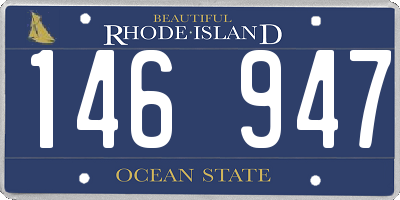 RI license plate 146947