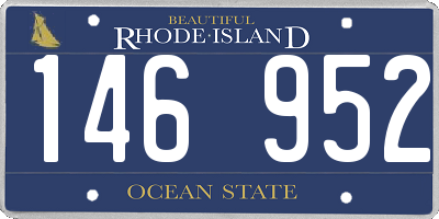 RI license plate 146952