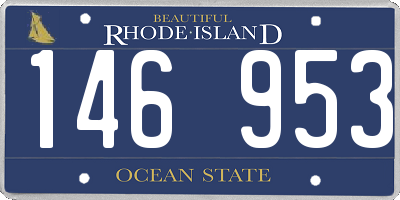 RI license plate 146953