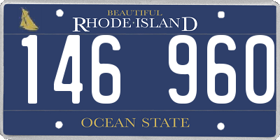 RI license plate 146960