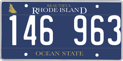 RI license plate 146963
