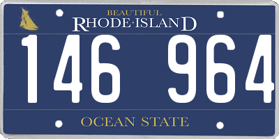 RI license plate 146964