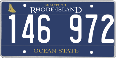 RI license plate 146972