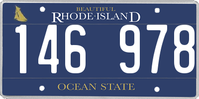 RI license plate 146978