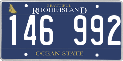 RI license plate 146992