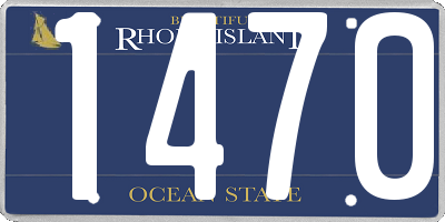 RI license plate 1470