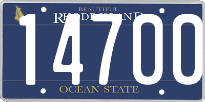 RI license plate 14700
