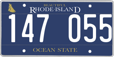 RI license plate 147055