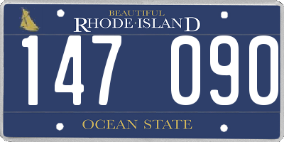 RI license plate 147090