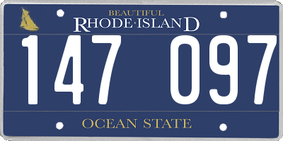 RI license plate 147097
