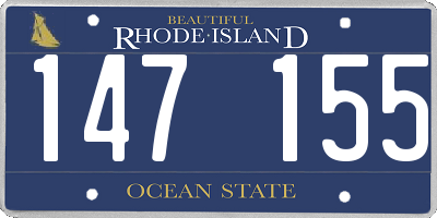 RI license plate 147155