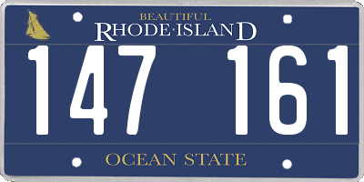 RI license plate 147161
