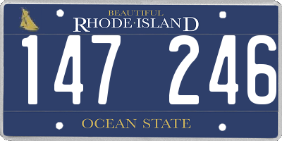 RI license plate 147246