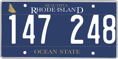 RI license plate 147248