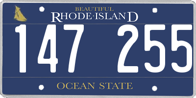 RI license plate 147255