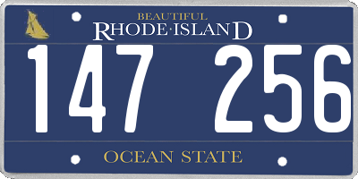 RI license plate 147256