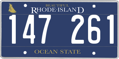 RI license plate 147261