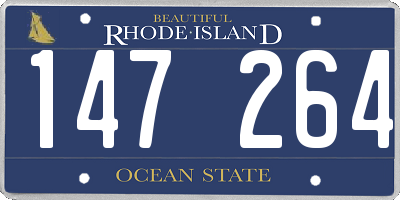 RI license plate 147264