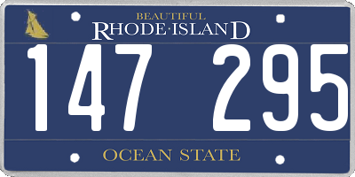 RI license plate 147295