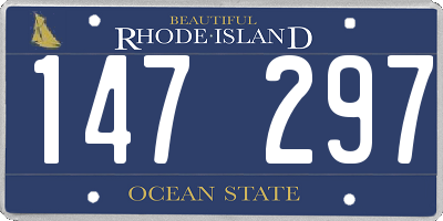 RI license plate 147297