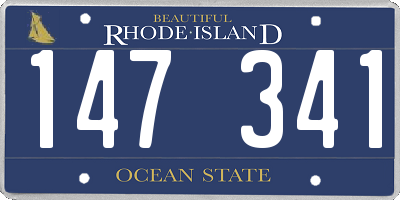 RI license plate 147341