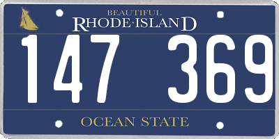 RI license plate 147369