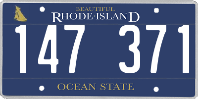 RI license plate 147371