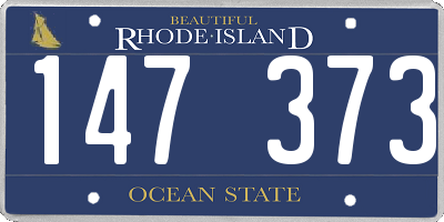 RI license plate 147373