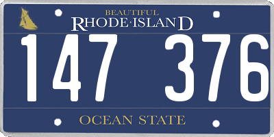 RI license plate 147376