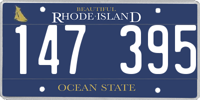 RI license plate 147395
