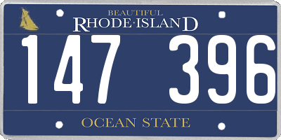 RI license plate 147396
