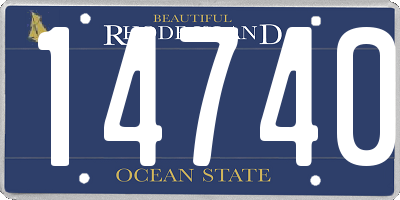 RI license plate 14740