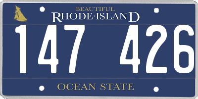 RI license plate 147426