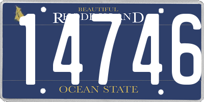 RI license plate 14746