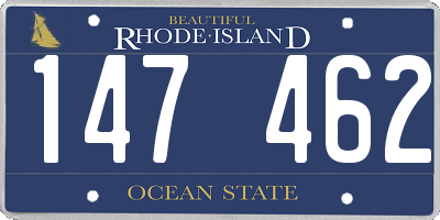 RI license plate 147462