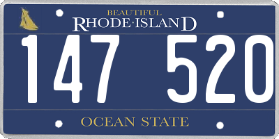 RI license plate 147520