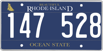 RI license plate 147528