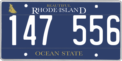 RI license plate 147556