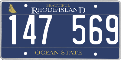 RI license plate 147569