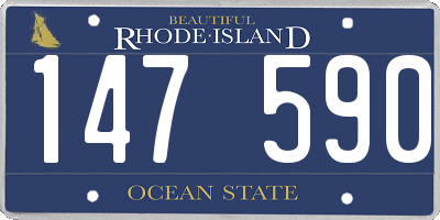 RI license plate 147590