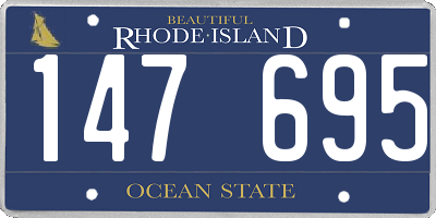 RI license plate 147695